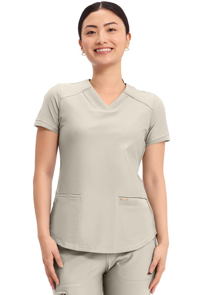 Cherokee Form Scrub V Neck Top CK840 Iron, Masala, Ocean Ash, Olive Branch, Summer Sand - Scrubs Select
