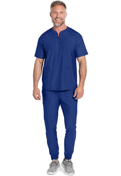 Cherokee Form Scrubs Men's Quarter Zip Henley Top CK812 - Scrubs Select