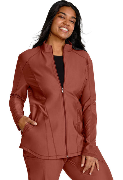 Cherokee Form Scrubs Zip Front Jacket CK390 in Black, Iron, Lavender, Navy, Pewter - Scrubs Select