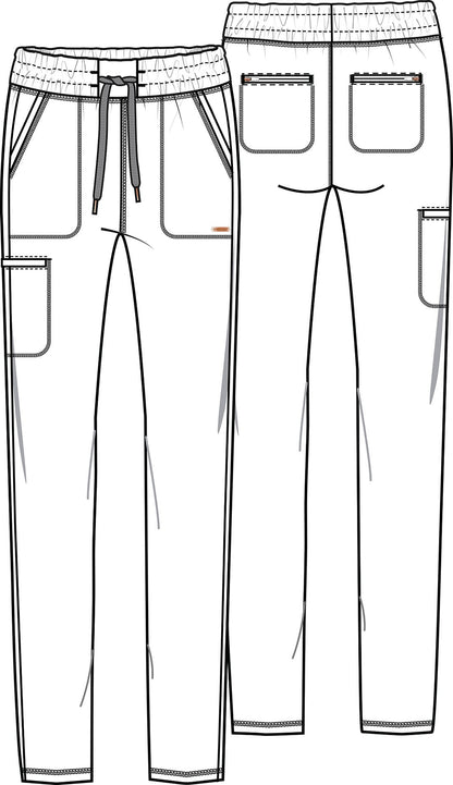 Cherokee Form Tapered Leg Pant CK095 in Iron, Masala, Ocean Ash, Summer Sand - Scrubs Select