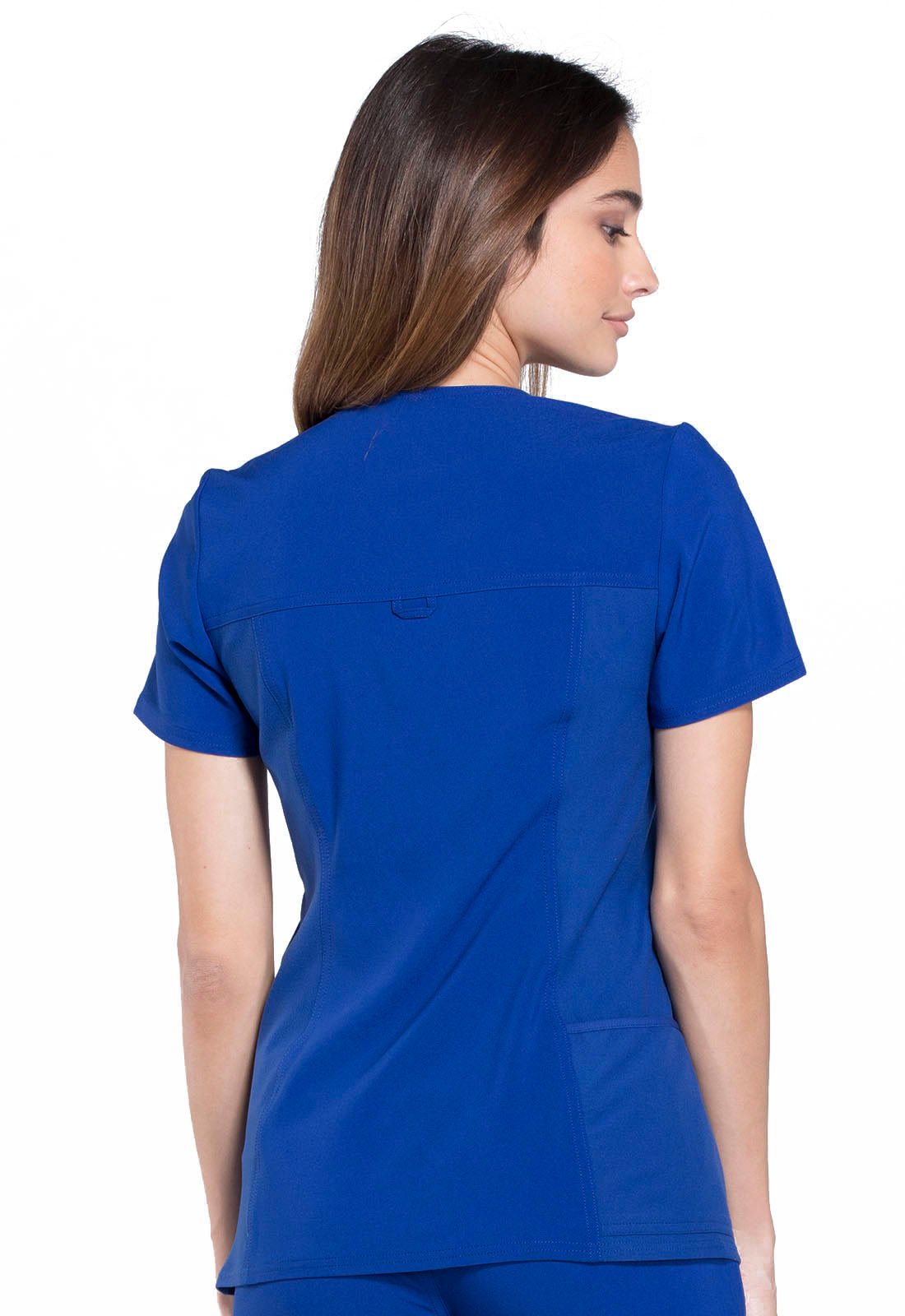 Cherokee iFlex Scrubs V Neck Top CK605 Eggplant, Galaxy, Red - Scrubs Select