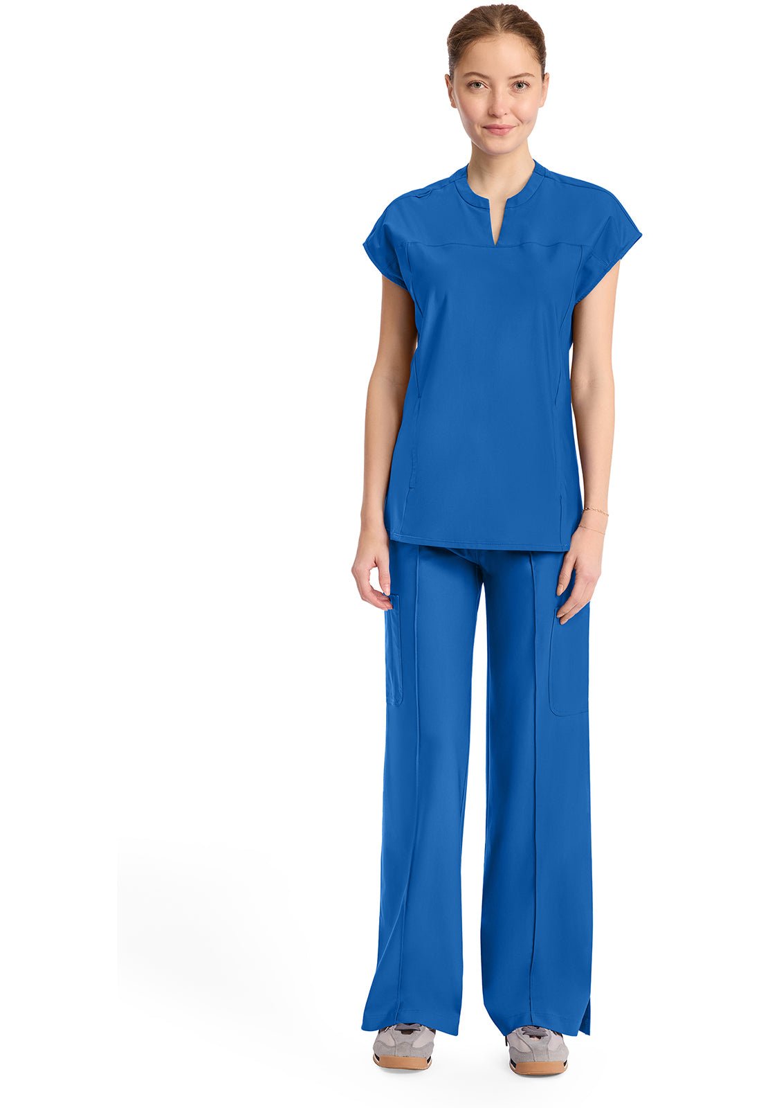 Cherokee Infinity GNR8 Kinetic Scrubs Henley V Neck Top IN811A - Scrubs Select