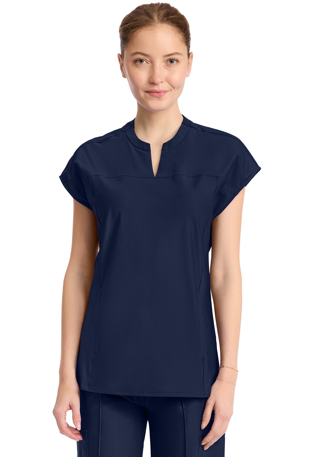 Cherokee Infinity GNR8 Kinetic Scrubs Henley V Neck Top IN811A - Scrubs Select