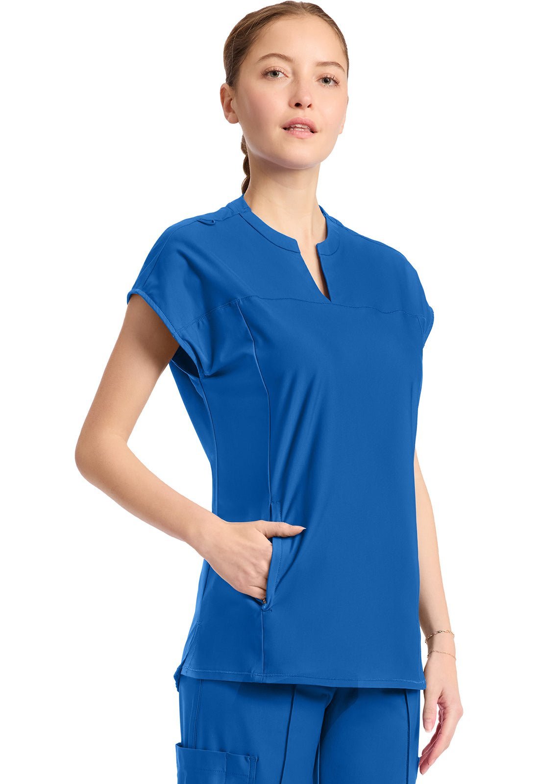 Cherokee Infinity GNR8 Kinetic Scrubs Henley V Neck Top IN811A - Scrubs Select