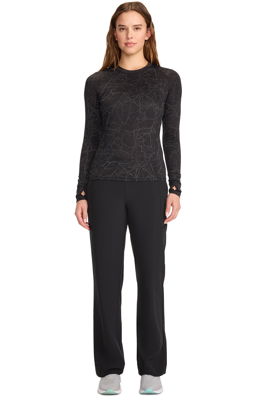 Cherokee Infinity GNR8 Performance Crackle Underscrub Top IN642 CLBK - Scrubs Select