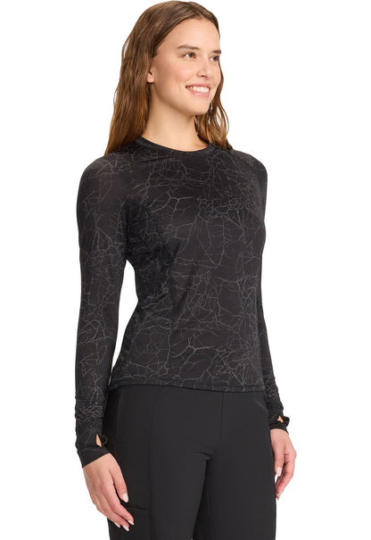 Cherokee Infinity GNR8 Performance Crackle Underscrub Top IN642 CLBK - Scrubs Select