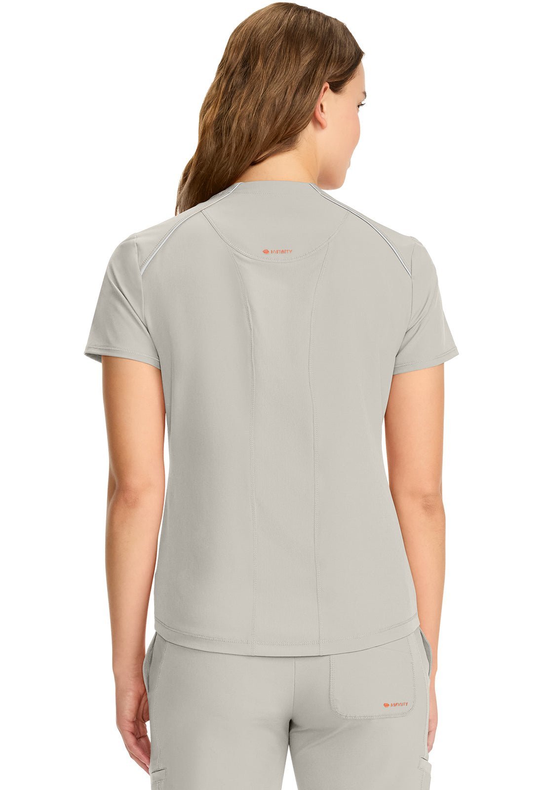 Cherokee Infinity GNR8 Scrubs Mock Neck Henley Top IN644A - Scrubs Select