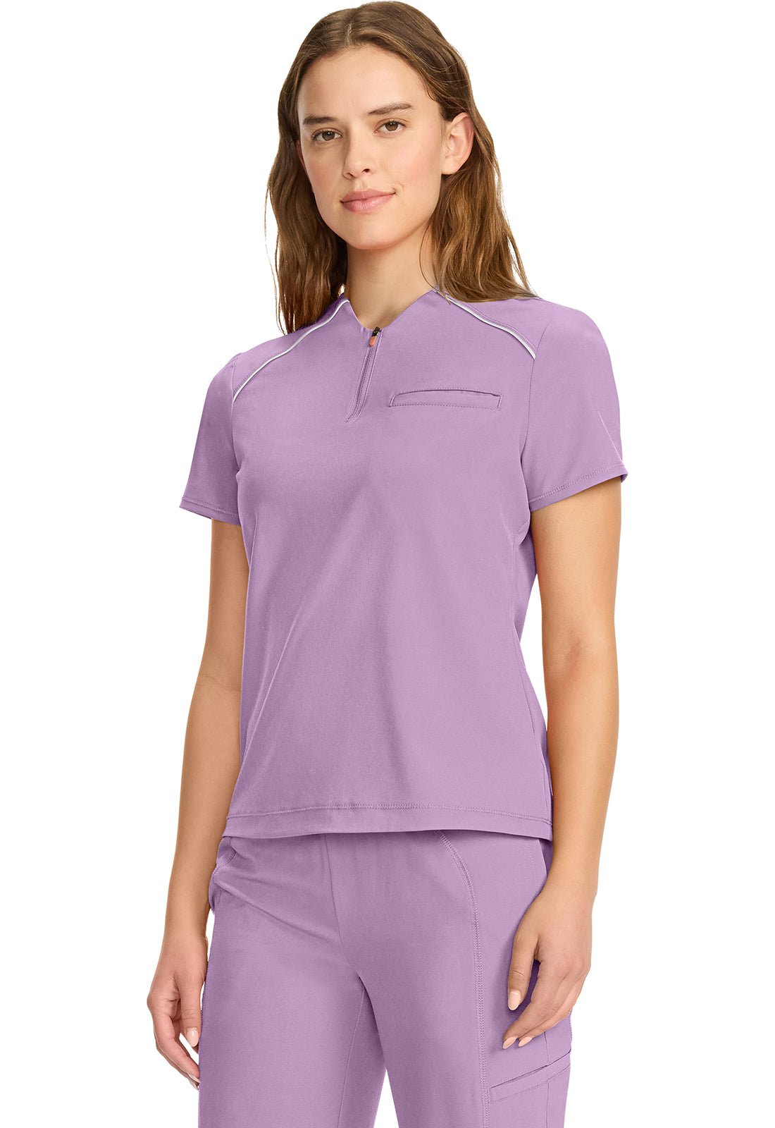 Cherokee Infinity GNR8 Scrubs Mock Neck Henley Top IN644A - Scrubs Select