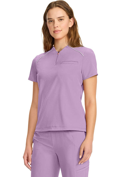 Cherokee Infinity GNR8 Scrubs Mock Neck Henley Top IN644A - Scrubs Select