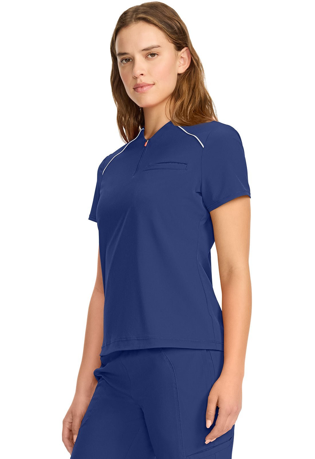 Cherokee Infinity GNR8 Scrubs Mock Neck Henley Top IN644A - Scrubs Select