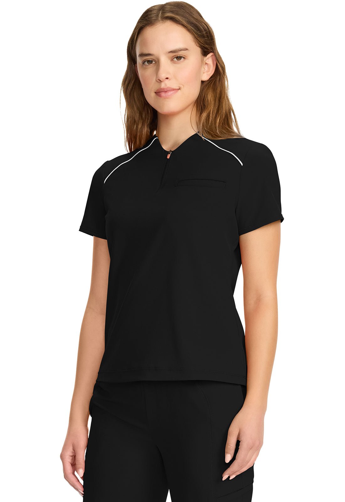 Cherokee Infinity GNR8 Scrubs Mock Neck Henley Top IN644A - Scrubs Select