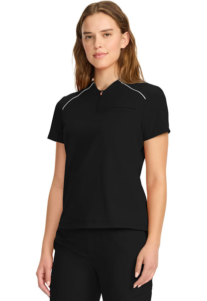 Cherokee Infinity GNR8 Scrubs Mock Neck Henley Top IN644A - Scrubs Select