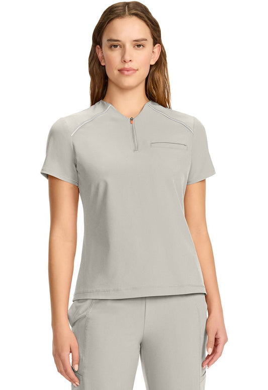 Cherokee Infinity GNR8 Scrubs Mock Neck Henley Top IN644A - Scrubs Select