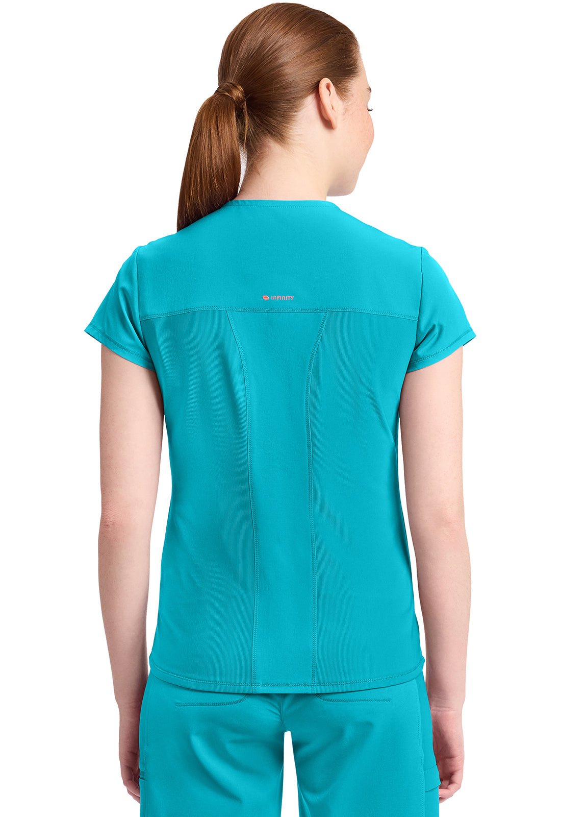 Cherokee Infinity GNR8 Scrubs Mock Wrap Collar V Neck Top IN635A - Scrubs Select