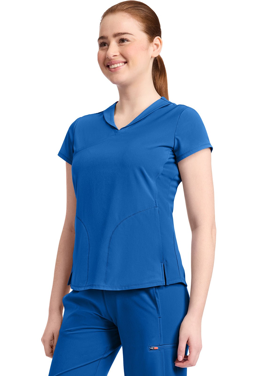 Cherokee Infinity GNR8 Scrubs Mock Wrap Collar V Neck Top IN635A - Scrubs Select