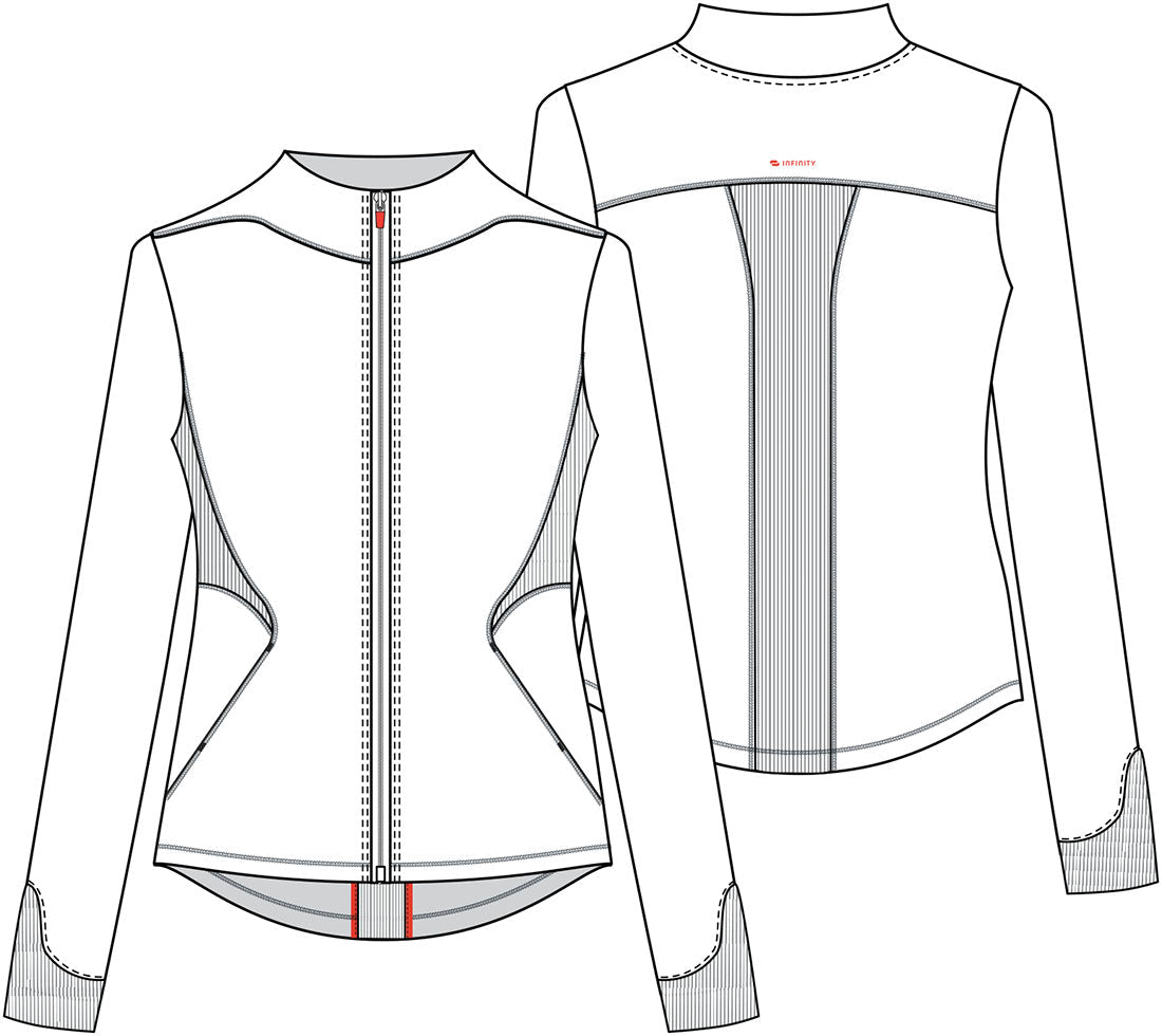 Cherokee Infinity IN320A Zip Front Scrub Jacket - Contemporary Fit