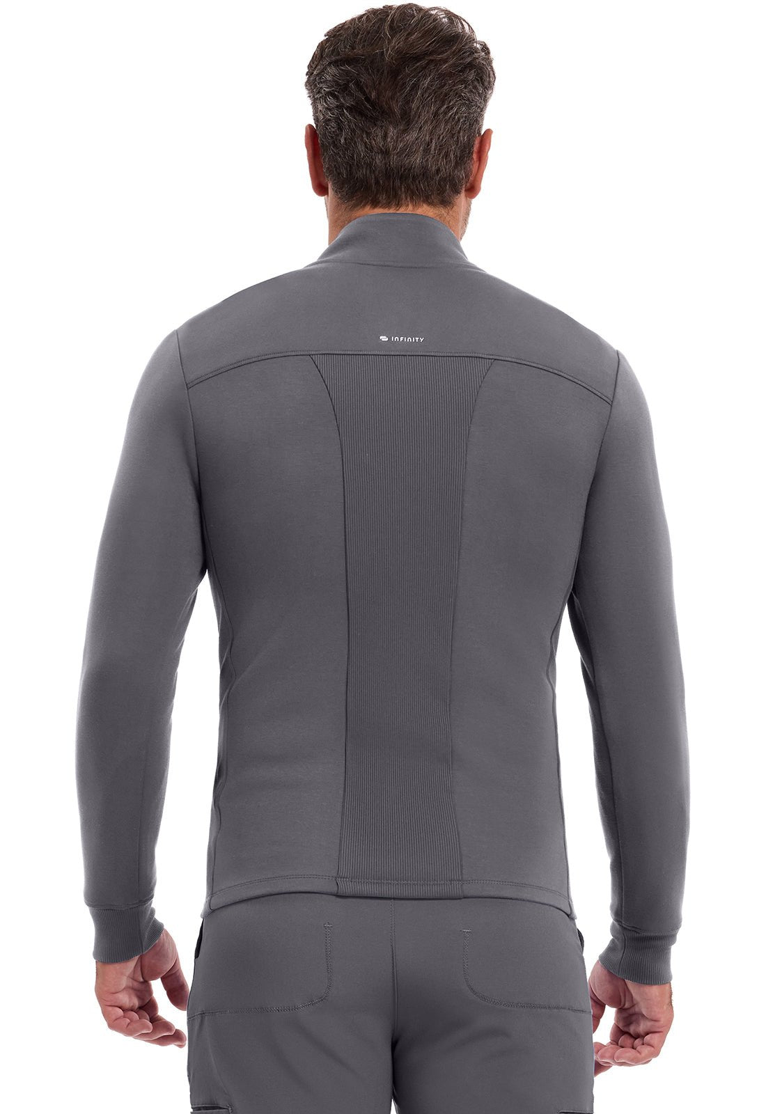 メンズウェア mcr30w1010 Cherokee Infinity IN302 Men's Mock Neck Scrub Jacket - Half Zip