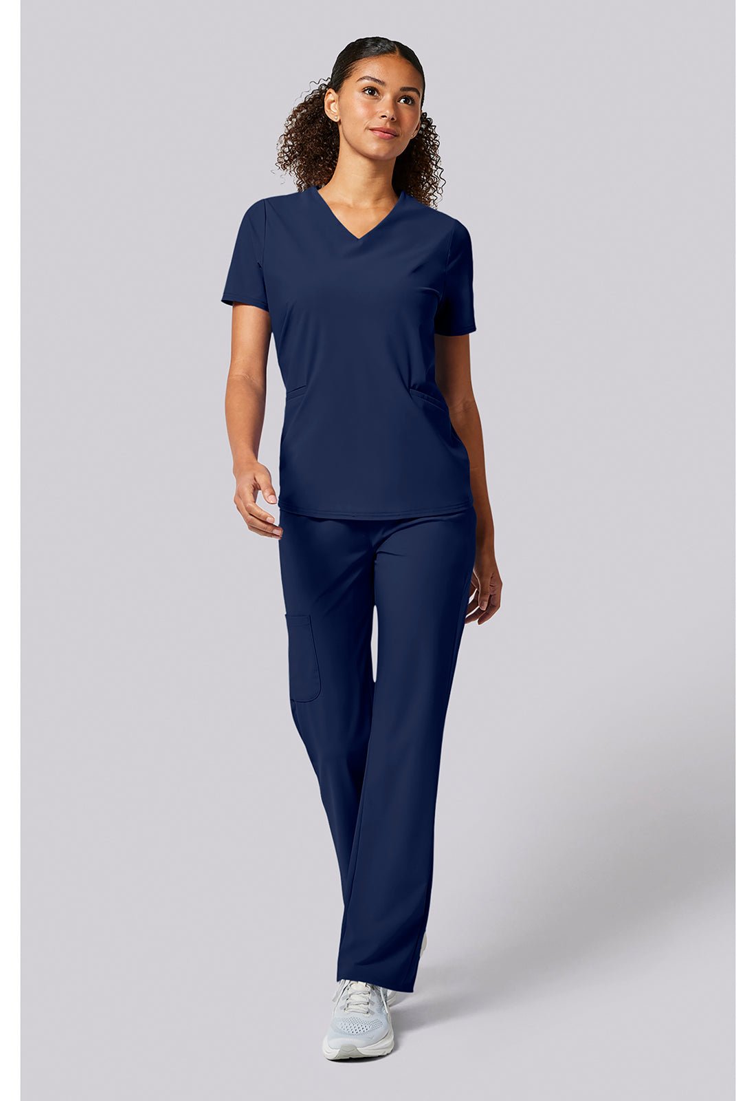 Cherokee Infinity Pursuit Scrubs Built In Sport Bra V Neck Top IN00011 - Scrubs Select