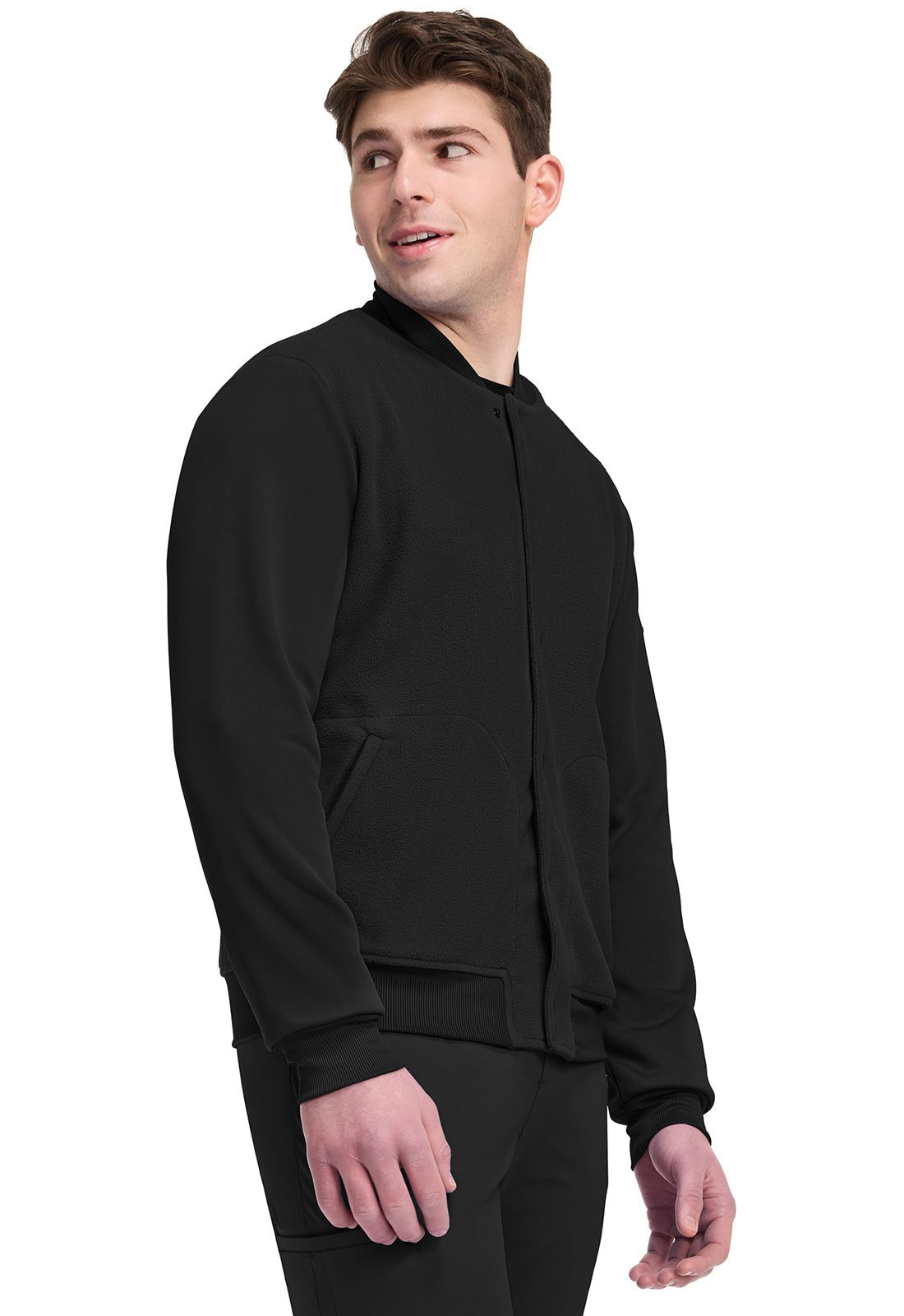 Cherokee Infinity Pursuit Scrubs Men's Bomber Jacket IN528 BLKN - Scrubs Select