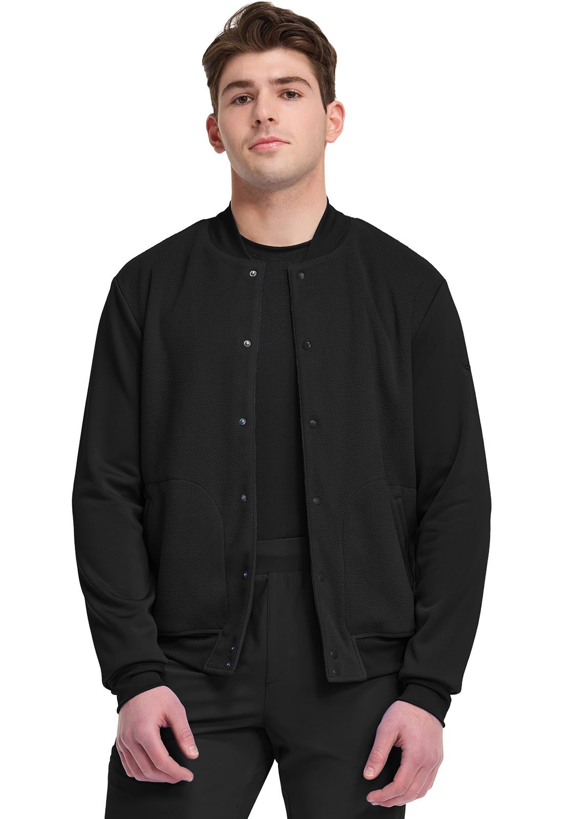 Cherokee Infinity Pursuit Scrubs Men's Bomber Jacket IN528 BLKN - Scrubs Select
