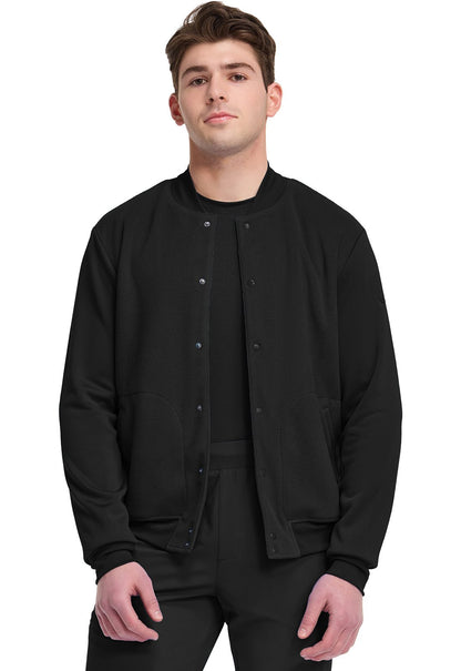 Cherokee Infinity Pursuit Scrubs Men's Bomber Jacket IN528 BLKN - Scrubs Select