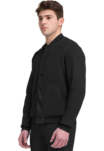 Cherokee Infinity Pursuit Scrubs Men's Bomber Jacket IN528 BLKN - Scrubs Select