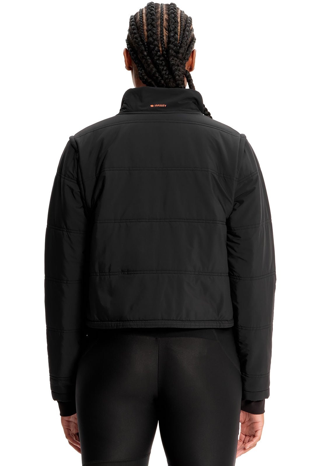 Cherokee Infinity Scrub GNR8 Crop Quilted Jacket IN503 - Scrubs Select