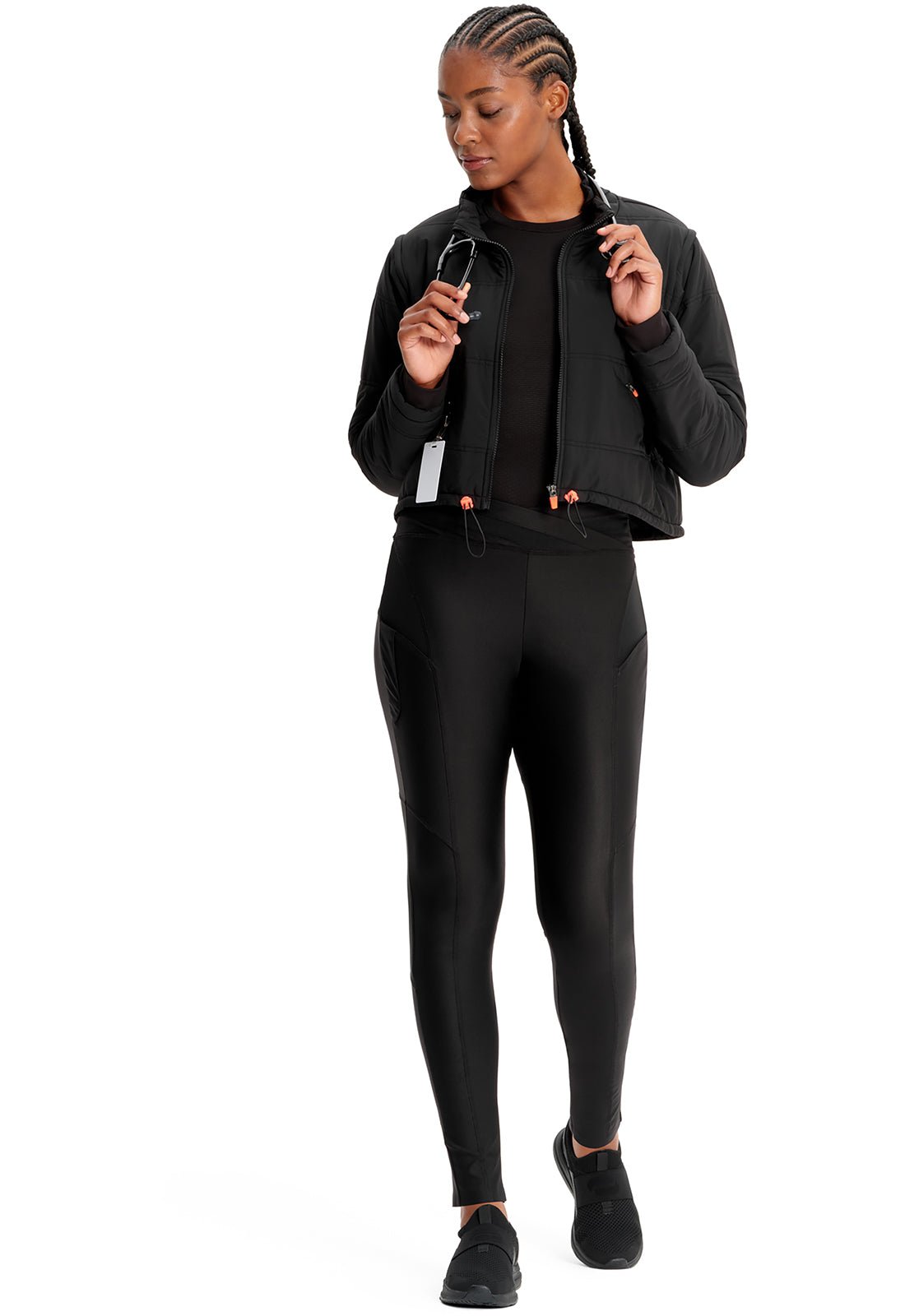 Cherokee Infinity Scrub GNR8 Crop Quilted Jacket IN503 - Scrubs Select