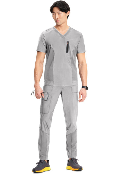 Cherokee Infinity Scrubs GNR8 Kinetic Men's Knit V Neck Top IN823A - Scrubs Select
