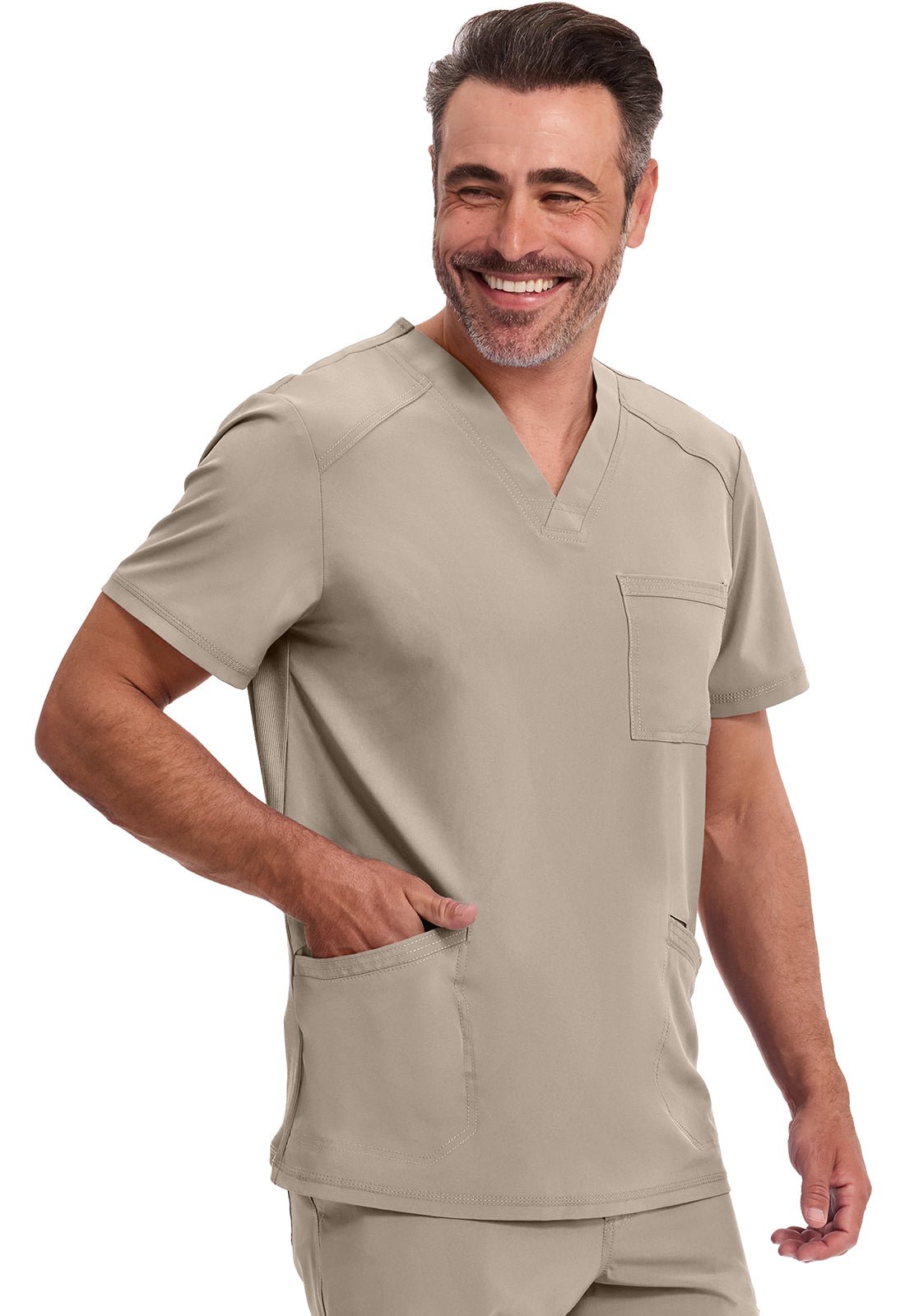 Cherokee Infinity Scrubs Men's V Neck Top CK900A - Scrubs Select