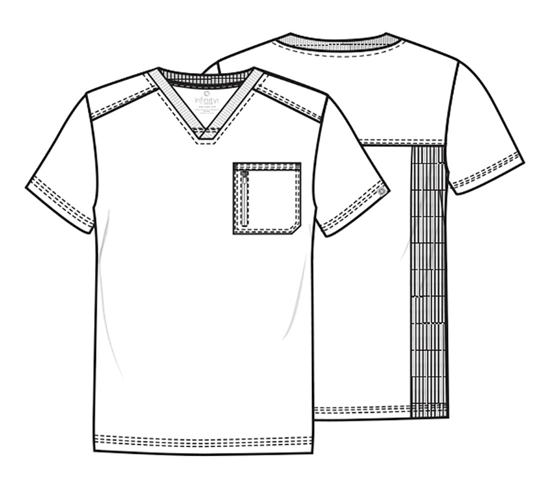 Cherokee Infinity Scrubs Men's V Neck Top CK910A - Scrubs Select