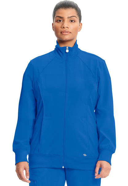 Cherokee Infinity Zip Front Scrub Jacket 2391A Black, Caribbean, CIel, Navy, Pewter, Royal, White - Scrubs Select