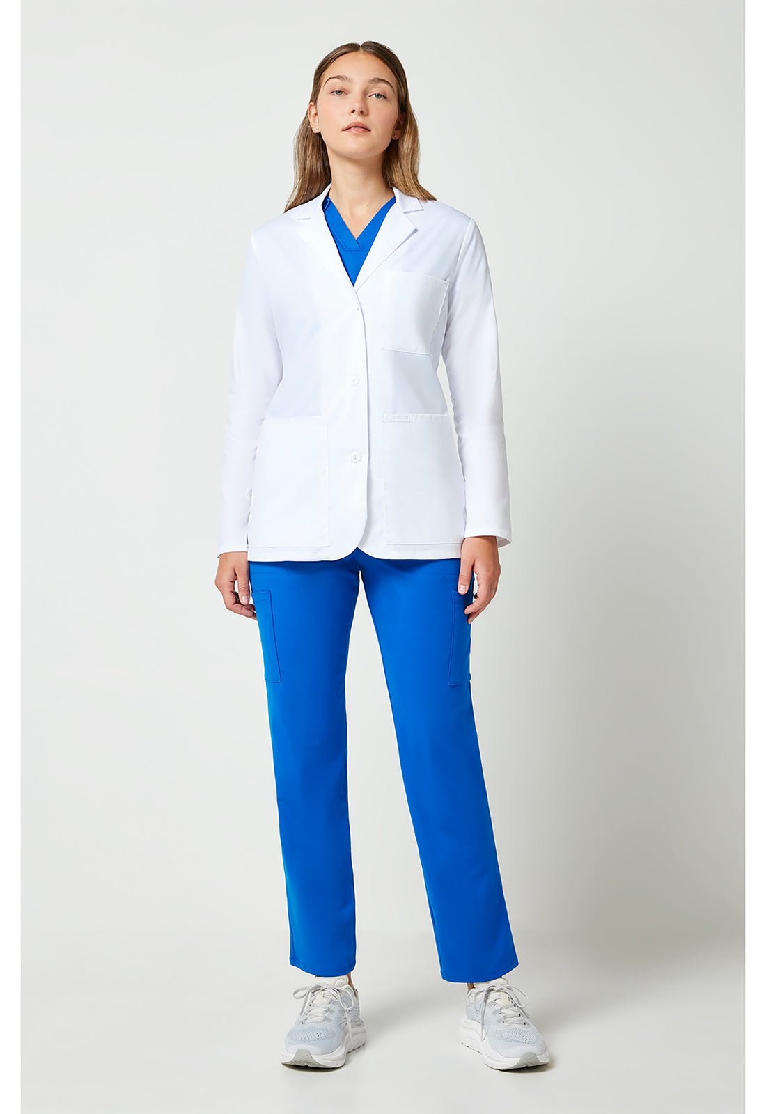 Cherokee Project Lab Women's 28" Consultation Lab Coat CK451 WHT - Scrubs Select