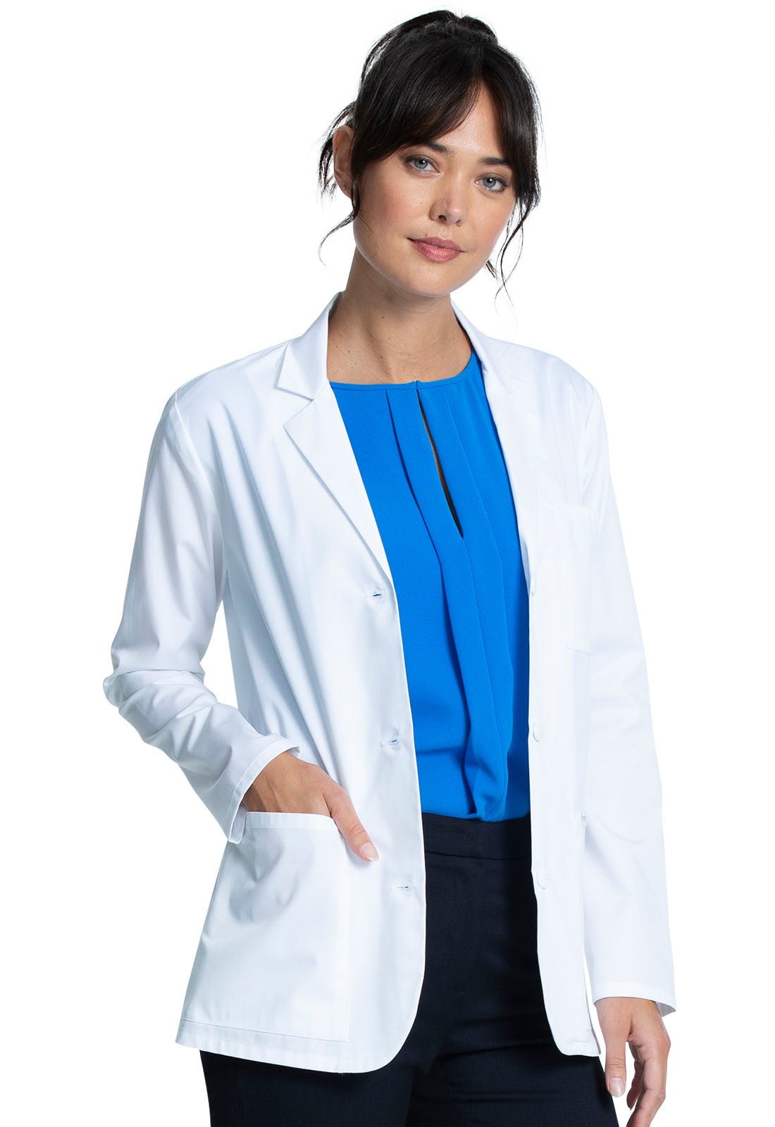 Cherokee Project Lab Women's 30" Consultation Lab Coat CK451T WHT - Scrubs Select