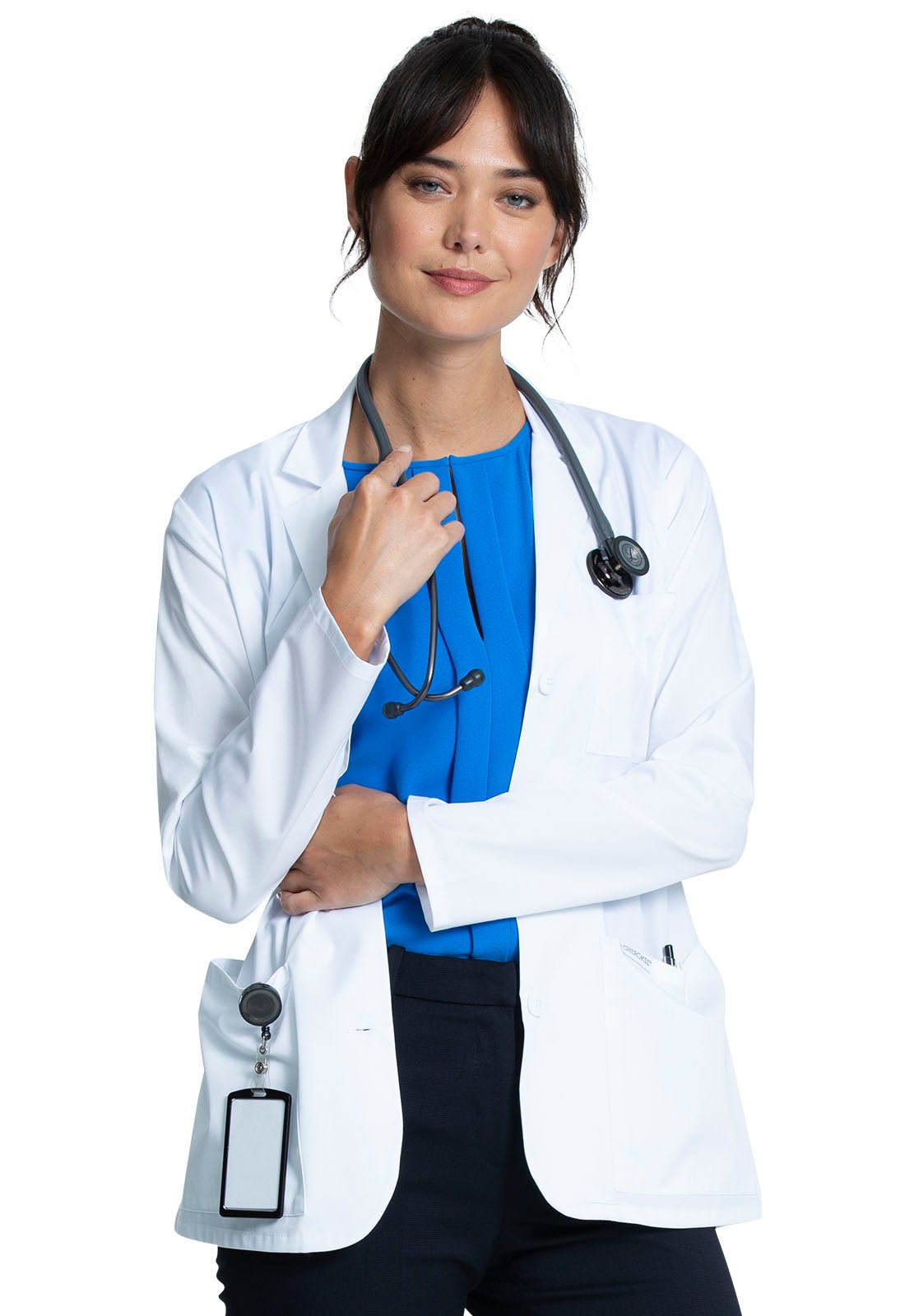Cherokee Project Lab Women's 30" Consultation Lab Coat CK451T WHT - Scrubs Select
