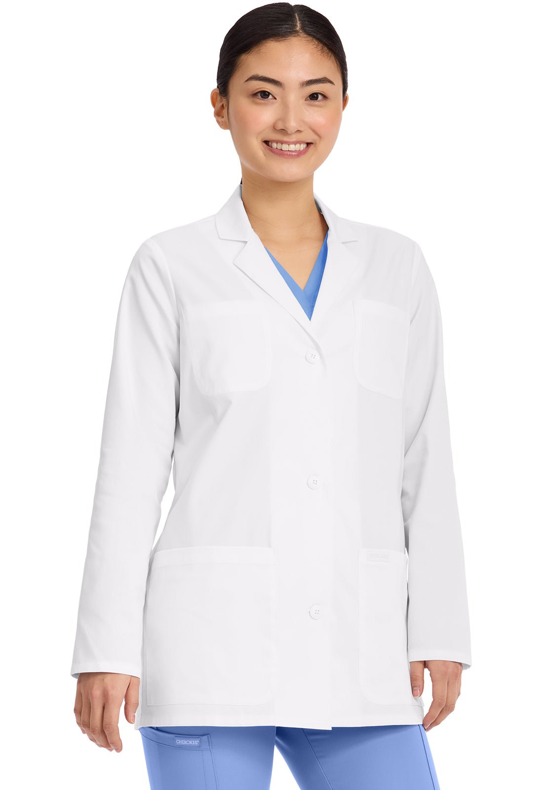 Cherokee Project Lab Women's 30" Lab Coat CK434 WHT - Scrubs Select