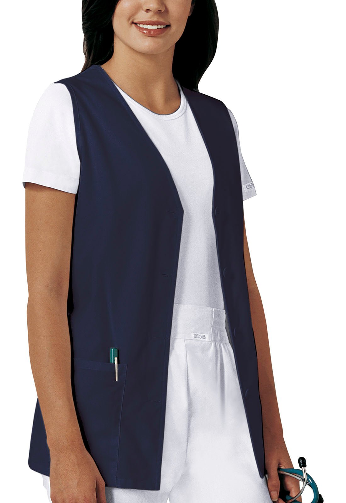 Cherokee Scrubs Button Front Vest 1602 - Scrubs Select