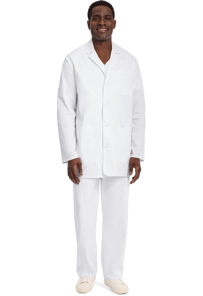 Cherokee Scrubs Men's 35" Lab Coat CK442 WHT - Scrubs Select
