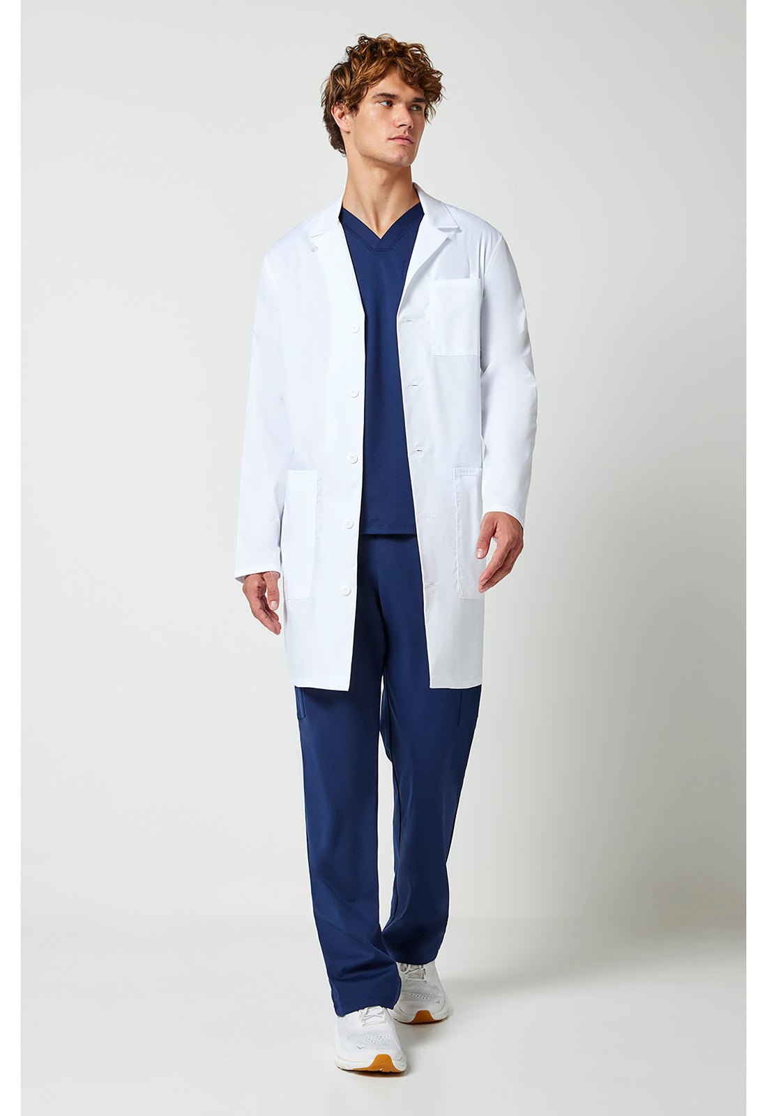 Cherokee Scrubs Men's 38" Lab Coat CK412 WHT - Scrubs Select