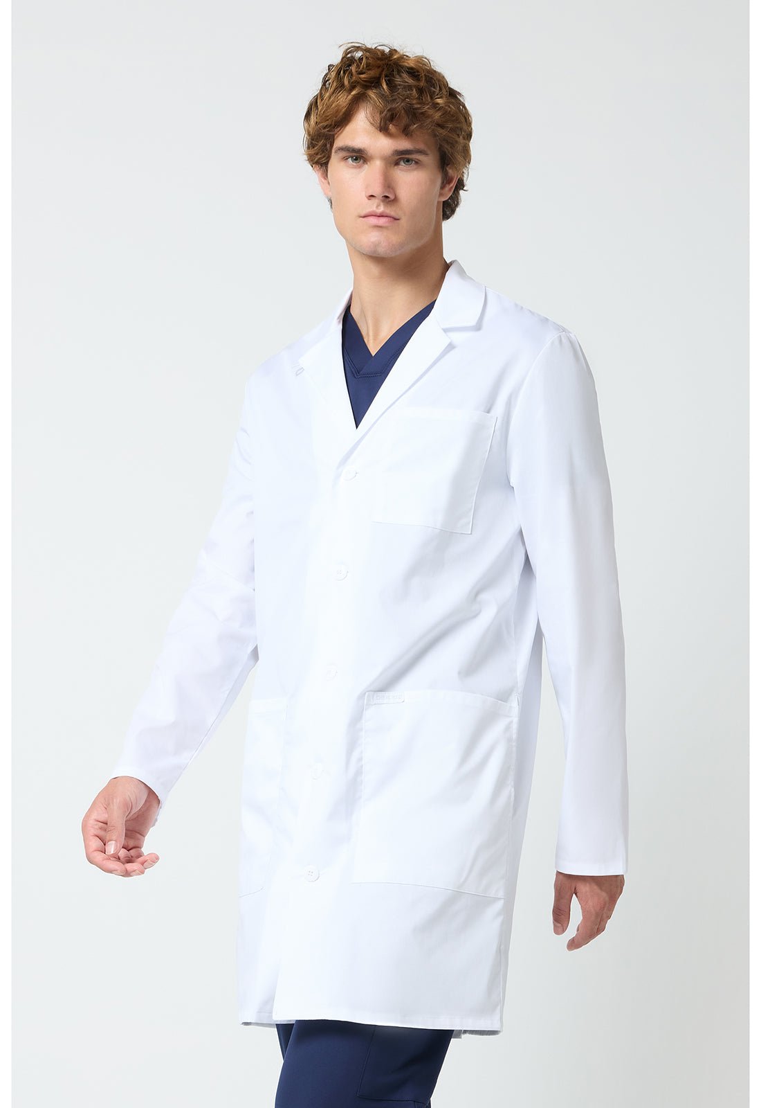 Cherokee Scrubs Men's 38" Lab Coat CK412 WHT - Scrubs Select