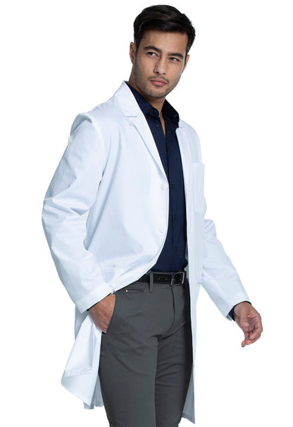 Cherokee Scrubs Men's 40" Lab Coat CK412T WHT - Scrubs Select