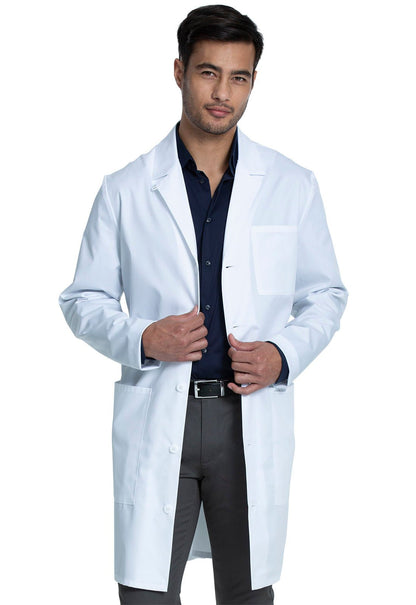 Cherokee Scrubs Men's 40" Lab Coat CK412T WHT - Scrubs Select