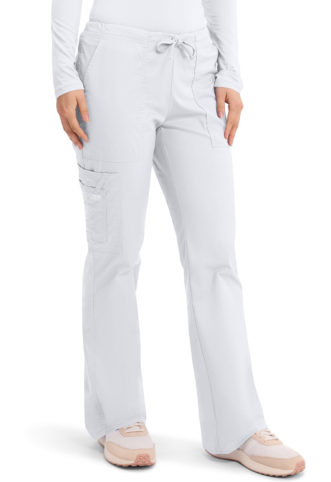 Cherokee WW Core Stretch Scrubs Drawstring Cargo Pant 4044 - Scrubs Select