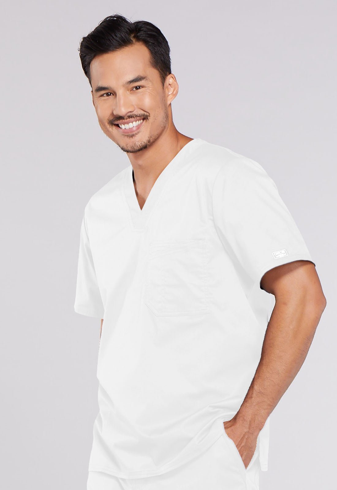 Cherokee WW Core Stretch Scrubs Men's V Neck Top 4743 - Scrubs Select