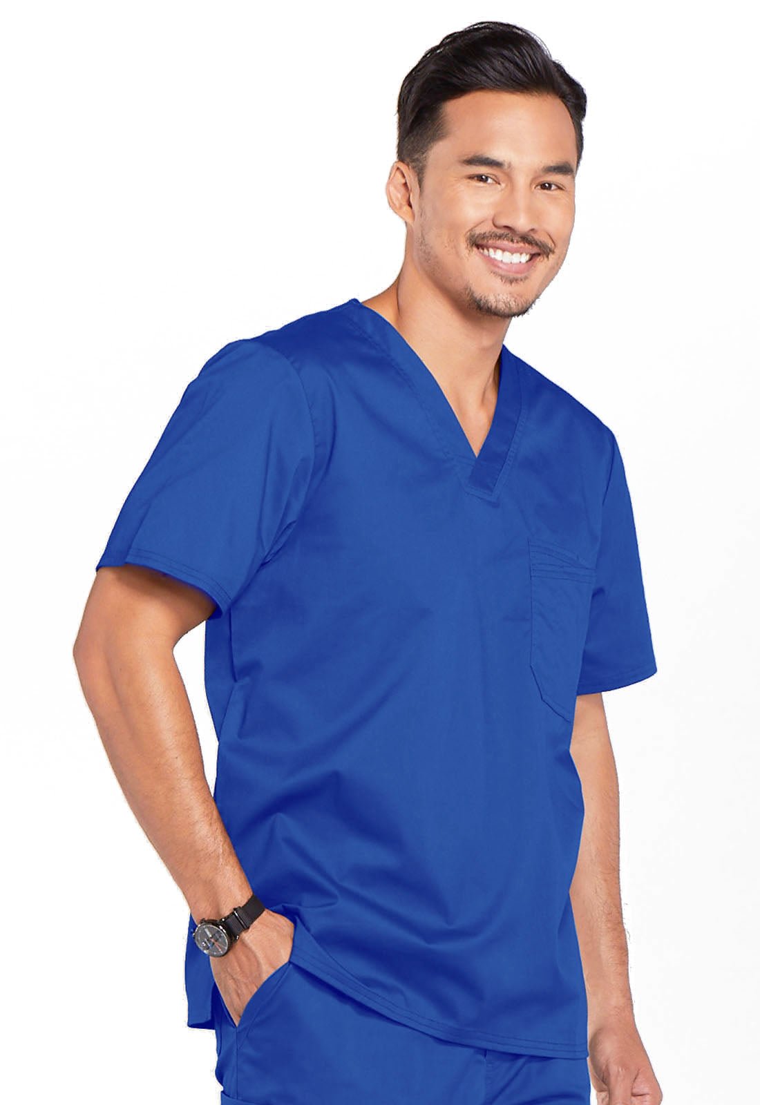 Cherokee WW Core Stretch Scrubs Men's V Neck Top 4743 - Scrubs Select