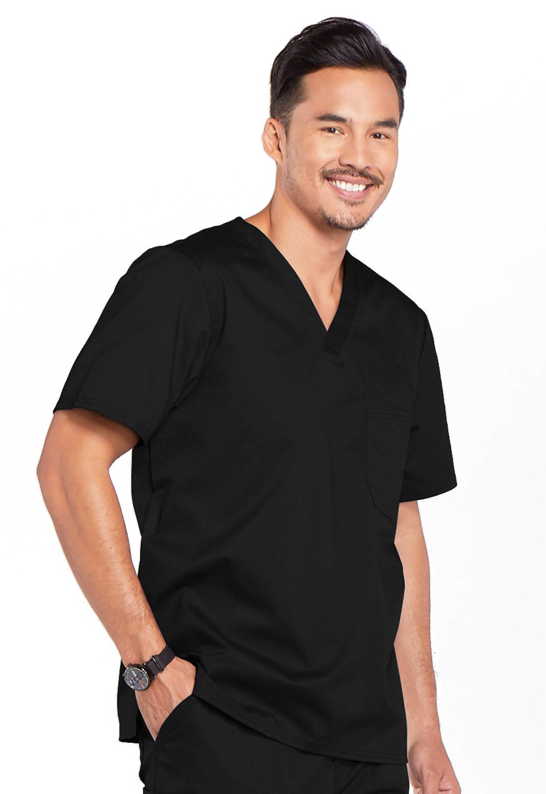 Cherokee WW Core Stretch Scrubs Men's V Neck Top 4743 - Scrubs Select