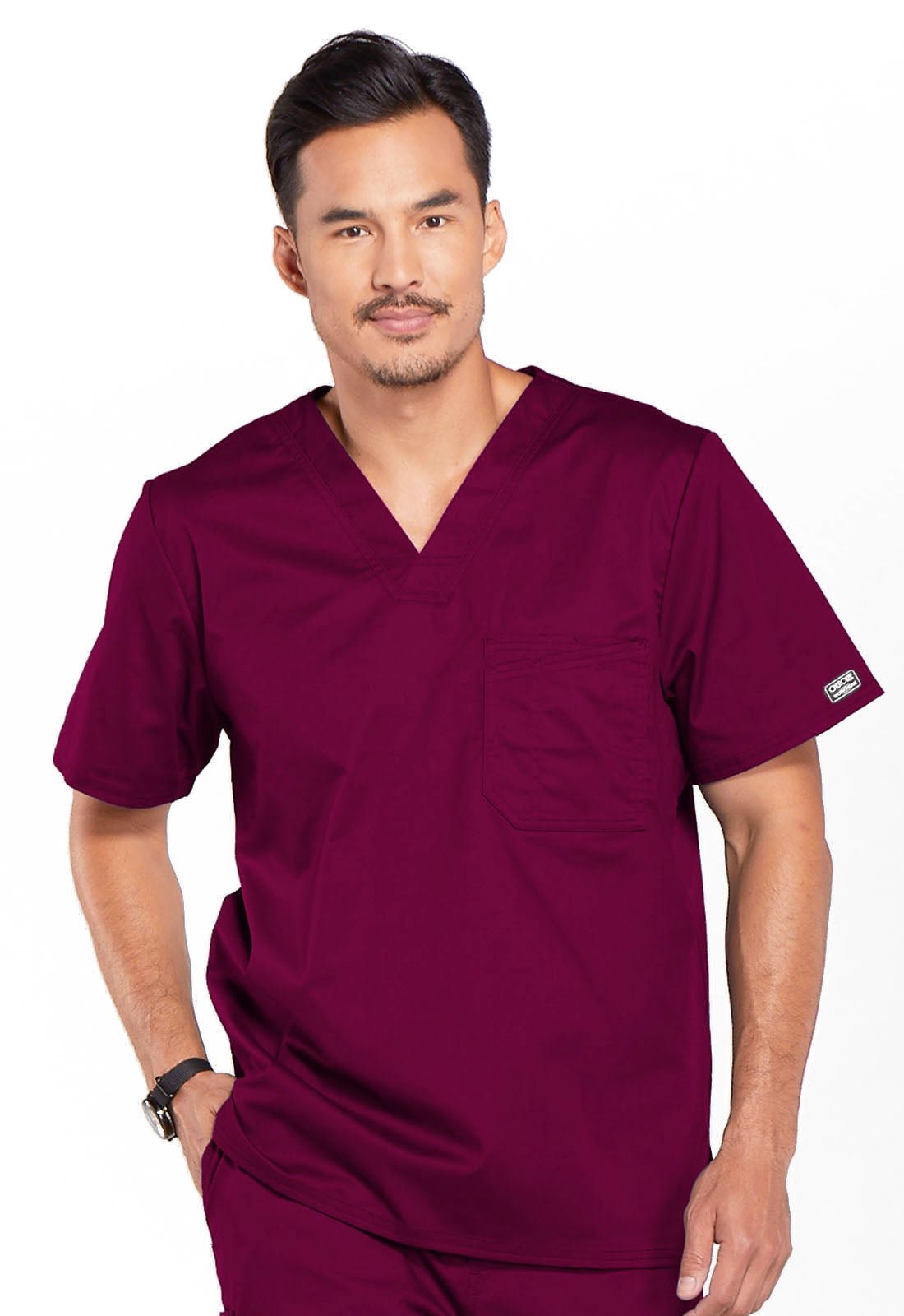 Cherokee WW Core Stretch Scrubs Men's V Neck Top 4743 - Scrubs Select