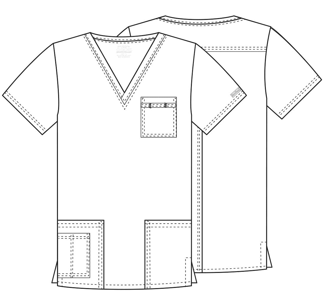 Cherokee WW Core Stretch Scrubs Unisex V Neck Top 4725 - Scrubs Select