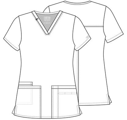 Cherokee WW Core Stretch Scrubs V Neck Top WW630 - Scrubs Select
