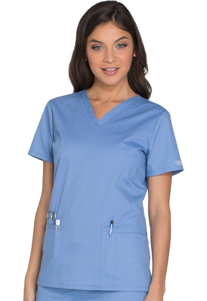 Cherokee WW Core Stretch Scrubs V Neck Top WW630 - Scrubs Select